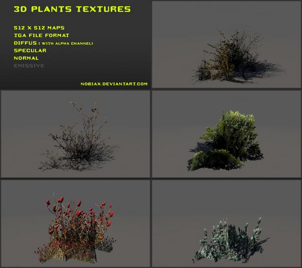 Plants texture pack 02