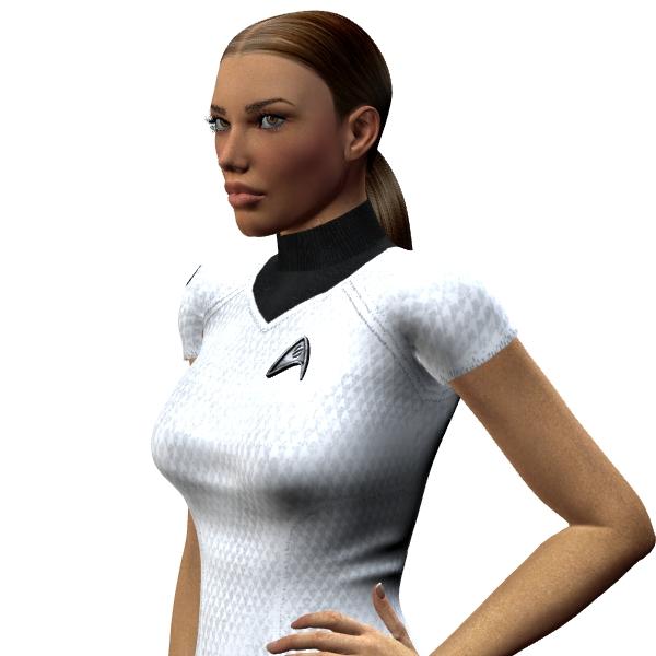 TREK XI white (medical) dress texture