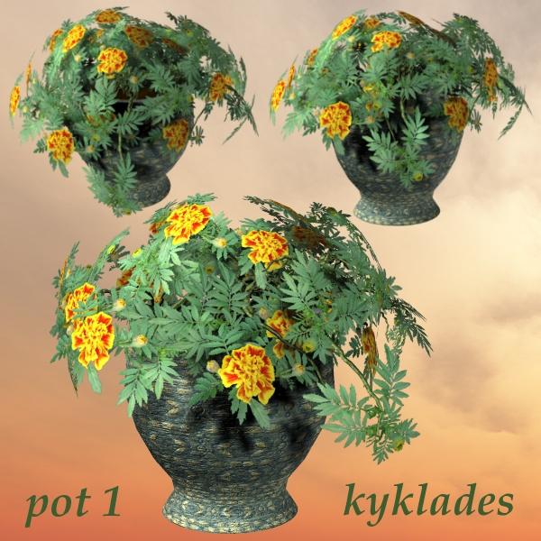 Kyklades-flower pot 1