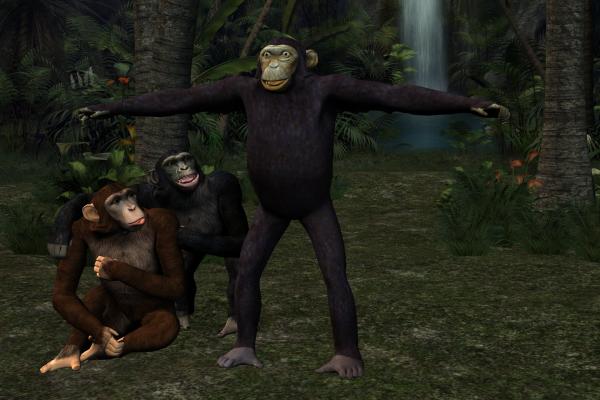 New Skins for the DAZ Chimpanzee