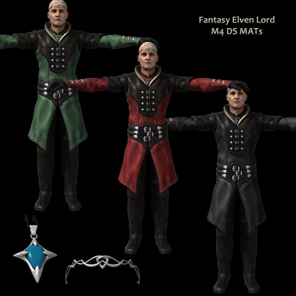 DS MAT Preset for X3D Fantasy Elven Lord M4