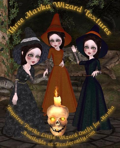 Halloween Texturesfor Porthos Mavka Wizard Gown