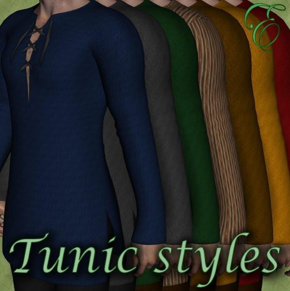 Primitive Tunic Styles for DAZ Tunics