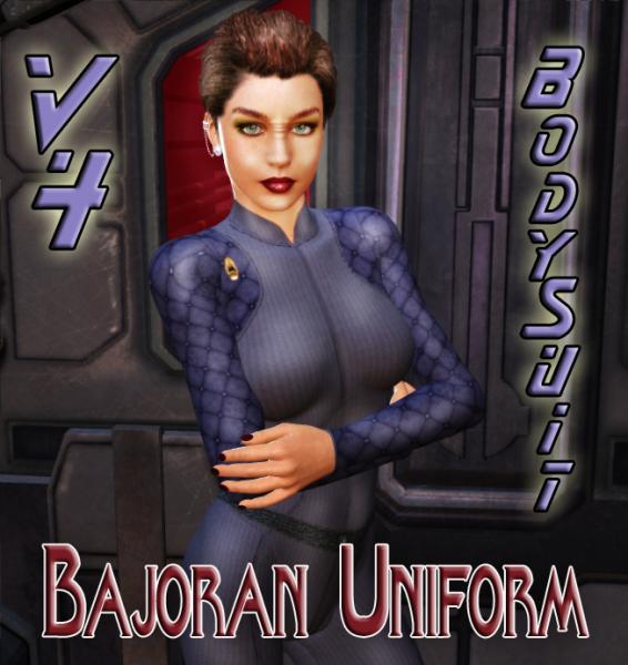 Bajoran Uniform Textures for V4 Bodysuit