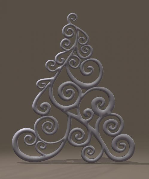 Swirly Xmas Tree