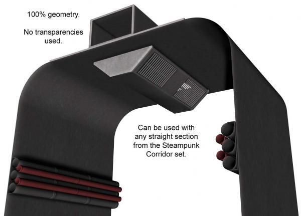 Steampunk\Ship Corridor: Air Duct\Vent system