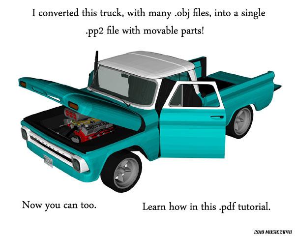 multi object model to single .pp2 - UPDATED