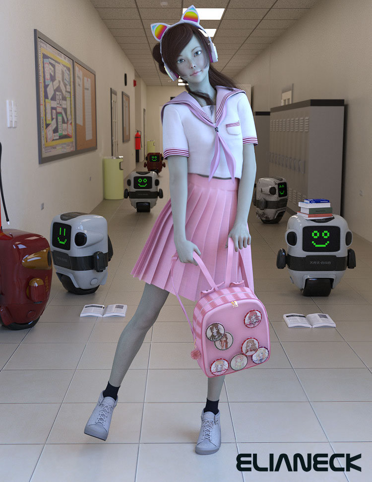 anime school transformation giant robot