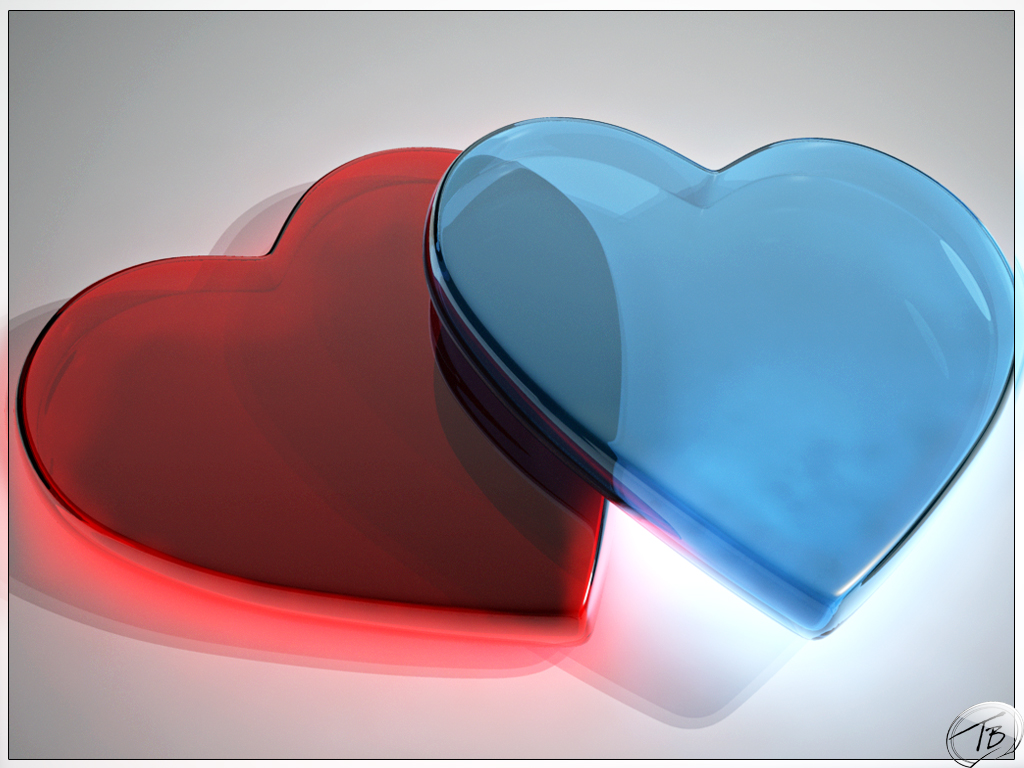 Hearts 3d And 2d Art Sharecg